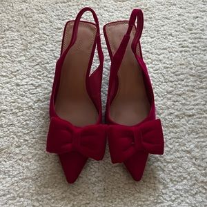ASOS design slingback heels with bow